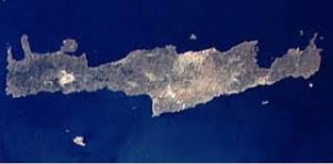 Crete island map